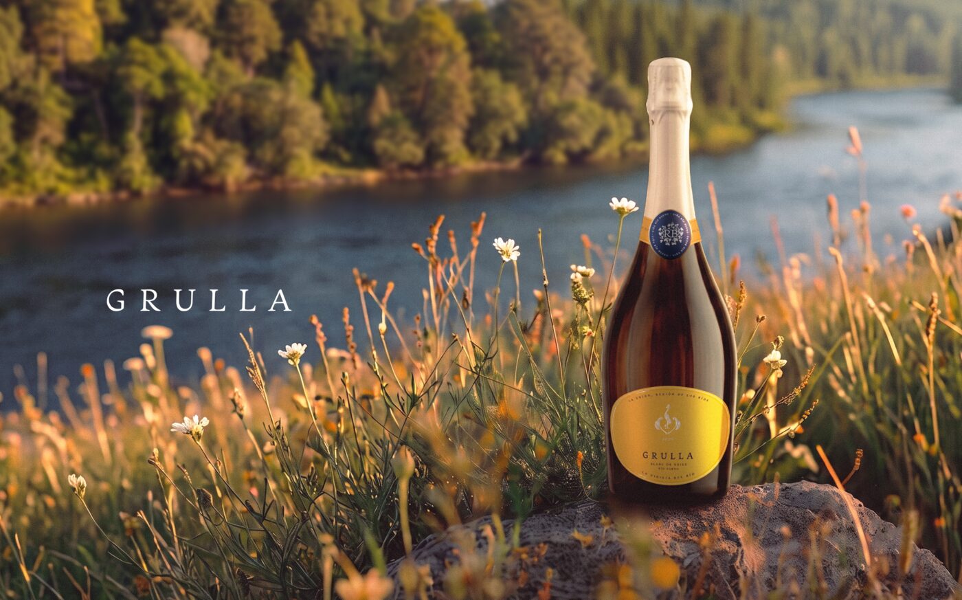 Grulla — Mockup Botella Río